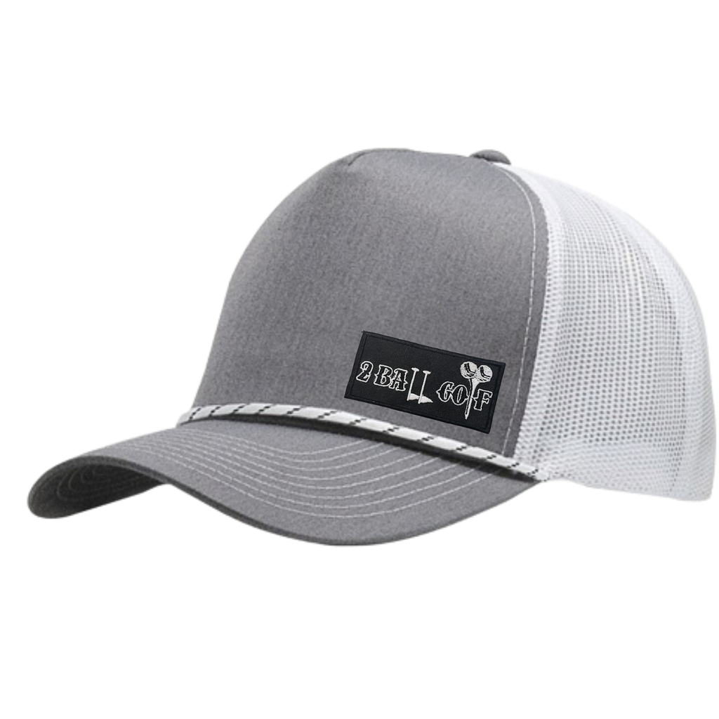 The Hole Hunter – Gray & White Trucker