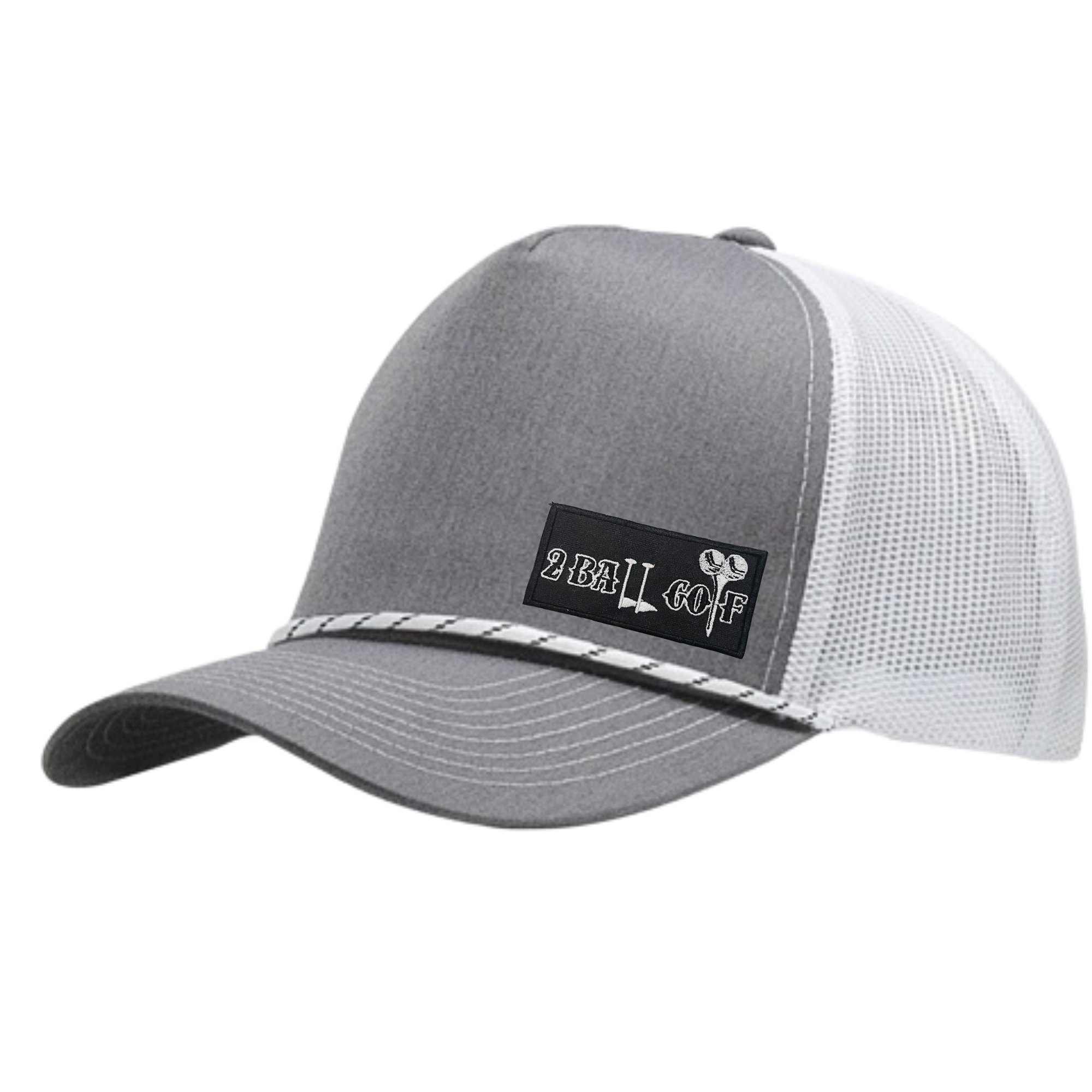 The Hole Hunter – Gray & White Trucker
