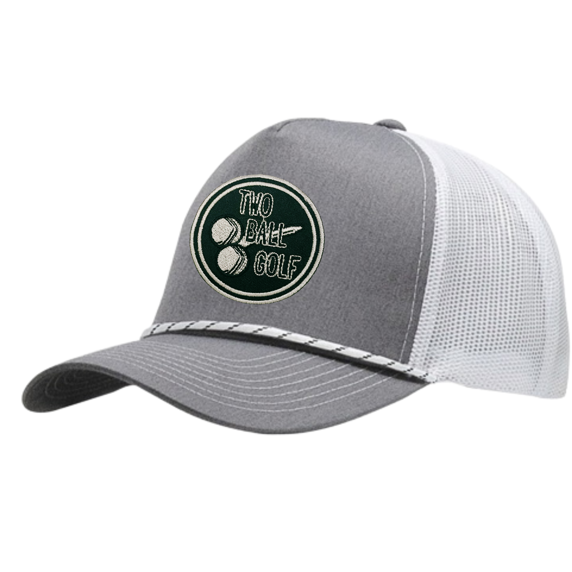 OG Blackout Circle Logo on a Grey Rope Hat