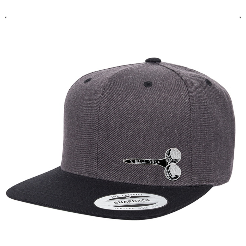 Teed Up Shadow Edition on a Charcol Grey & Black Snapback