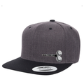 Teed Up Shadow Edition on a Charcol Grey & Black Snapback