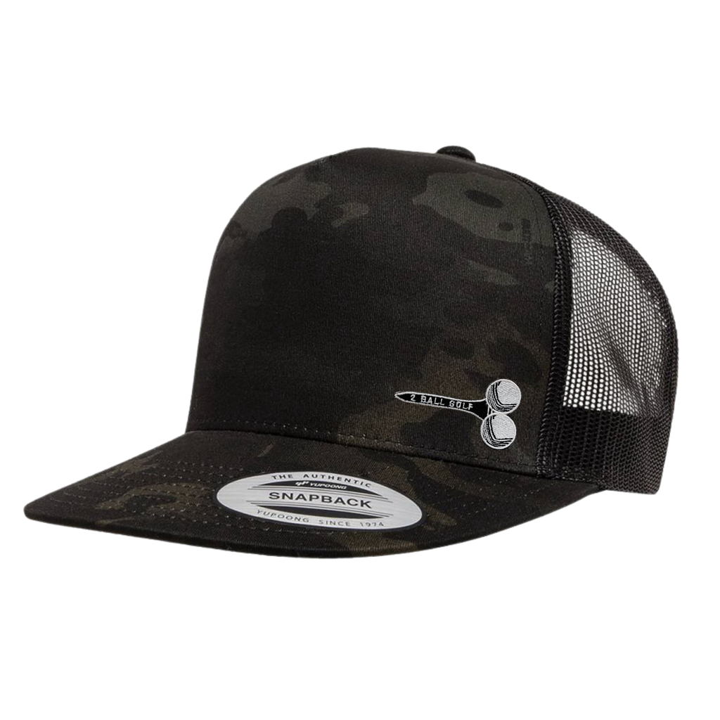 Teed Up Shadow Edition on Yupoong Classic Snapback in Camo