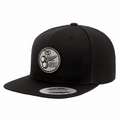 OG 2 Ball Golf Whiteout Logo on a Black Snapback Hat