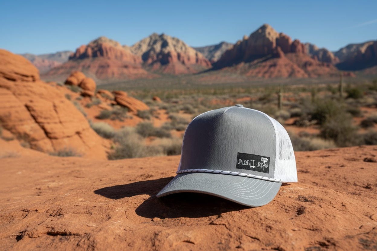 The Hole Hunter – Gray & White Trucker