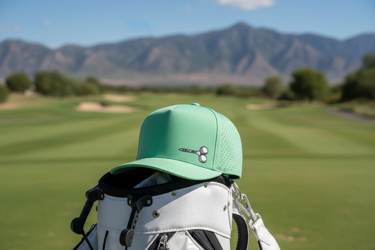 Teed Up Lit Edition on Pacific Headwear Retro Green Hat