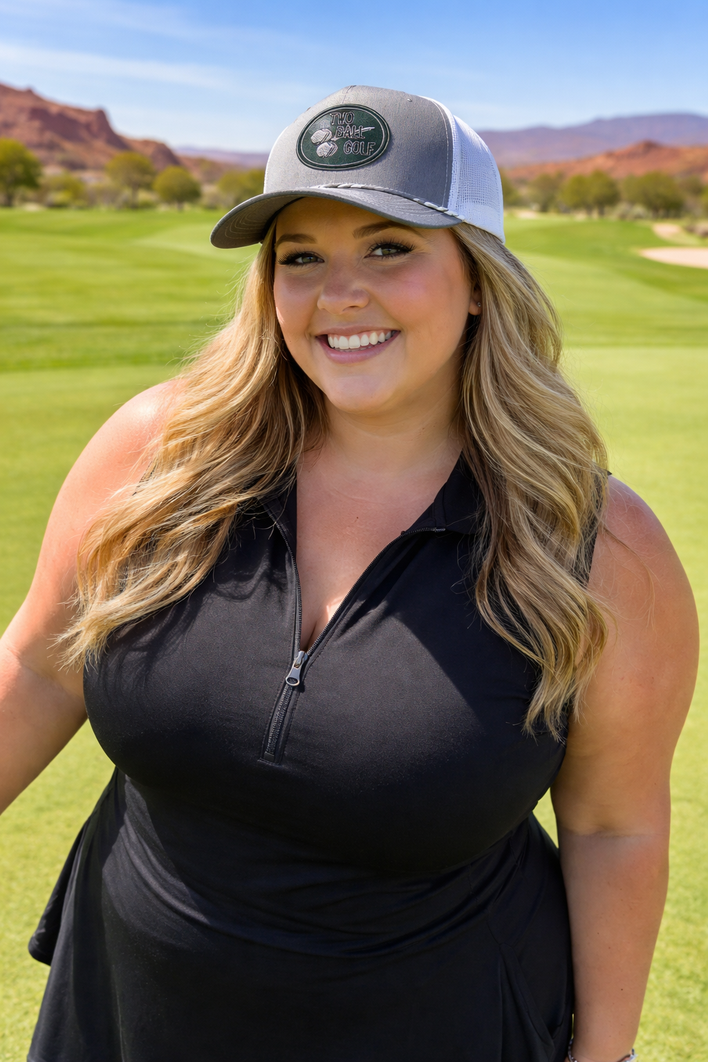OG Blackout Circle Logo on a Grey Rope Hat