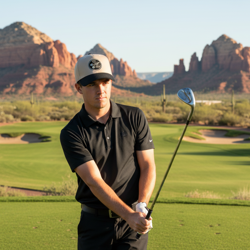 OG Blackout Circle on Khaki and Black